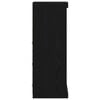 vidaXL Buffet LED Ch&ecirc;ne noir 41 x 37 x 100 cm Bois d'ing&eacute;nierie