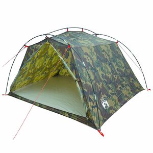 vidaXL Tente tunnel 4 personne Camouflage