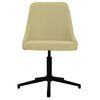 vidaXL Chaises pivotantes &agrave; manger lot de 2 vert tissu