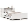 vidaXL Cadre de lit sans matelas blanc 150x200 cm bois de pin massif