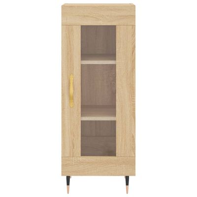 vidaXL Buffet haut Chêne sonoma 34,5x34x180 cm Bois d'ingénierie