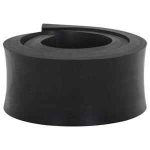vidaXL Bordure en caoutchouc de chasse-neige noir 100x8x2 cm