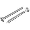 vidaXL Vis pour meubles 2 pc Argent&eacute; M6 x 85 mm Acier
