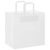vidaXL Sacs en papier 50 pcs avec poign&eacute;es blanc 26x17x25 cm