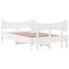 vidaXL Cadre de lit sans matelas blanc 120x190 cm bois de pin massif