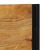 vidaXL T&ecirc;te de lit 140 cm bois massif d'acacia et fer