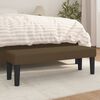 vidaXL Banc Marron fonc&eacute; 100x30x30 cm Tissu