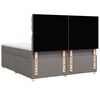 vidaXL Sommier &agrave; lattes de lit avec matelas Taupe 180x200 cm Tissu