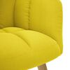 vidaXL Chaise de relaxation avec repose-pied jaune clair tissu