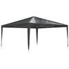 vidaXL Tente de r&eacute;ception professionnelle 4x4 m Anthracite 90 g/m&sup2;