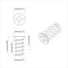 vidaXL Vis 2 pcs Argent&eacute; M6 x 12 mm Fer