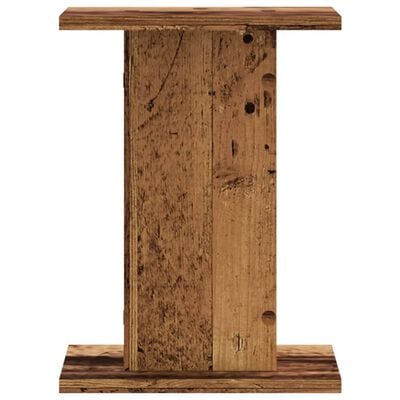 vidaXL Supports de haut-parleurs 2 pcs vieux bois bois d'ingénierie