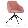 vidaXL Chaises &agrave; manger lot de 4 Rose Velours