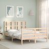vidaXL Cadre de lit sans matelas 140x190 cm bois massif