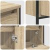 vidaXL Ensemble de mobilier de salle de bain 3 pcs Ch&ecirc;ne Sonoma