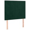 vidaXL Sommier &agrave; lattes de lit avec matelas et LED Vert fonc&eacute; 80x200cm