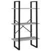 vidaXL &Eacute;tag&egrave;re de rangement gris b&eacute;ton 60x30x105 cm bois d'ing&eacute;nierie
