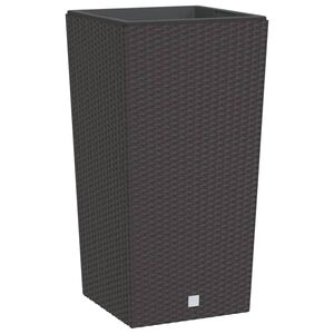 vidaXL Jardini&egrave;re et int&eacute;rieur amovible marron 21 /49 L rotin PP