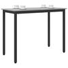 vidaXL table Gris Sonoma 100 x 50 x 76,5 cm Bois d'ing&eacute;nierie et acier