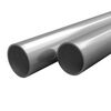 vidaXL Tube rond Acier inoxydable 2 pcs V2A 2 m &Oslash;42x1,8 mm