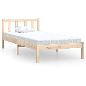 vidaXL Cadre de lit sans matelas bois massif