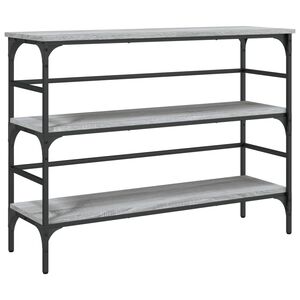 vidaXL Table console sonoma gris 100x32x75 cm bois d'ing&eacute;nierie