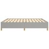 vidaXL Cadre de lit sans matelas gris clair 160x200 cm tissu