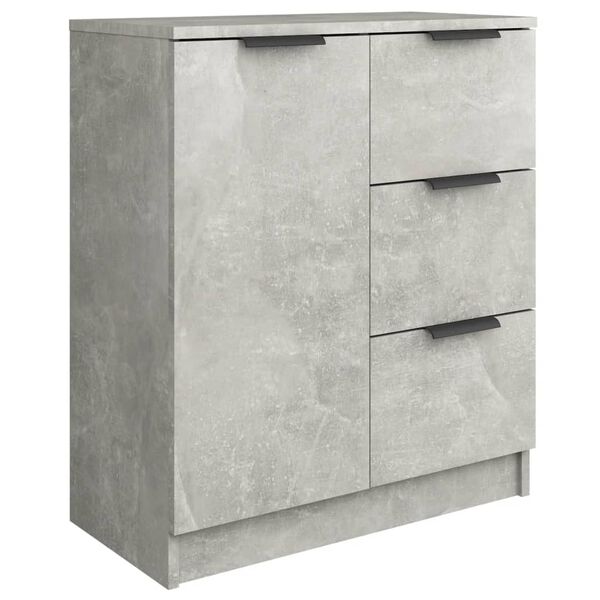 vidaXL Buffet Gris b&eacute;ton 60x30x70 cm Bois d'ing&eacute;nierie