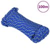 vidaXL Corde de bateau Bleu 5 mm 100 m Polypropyl&egrave;ne