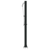 vidaXL Douche solaire ext&eacute;rieure Noir 217 cm PVC et Aluminium