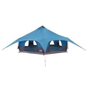 vidaXL Tente familiale 18 personne Bleu