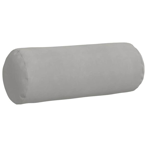 vidaXL Coussins d'accent 2 pcs Gris clair Ø 25 x 70 cm