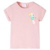 T-shirt pour enfants rose clair 128