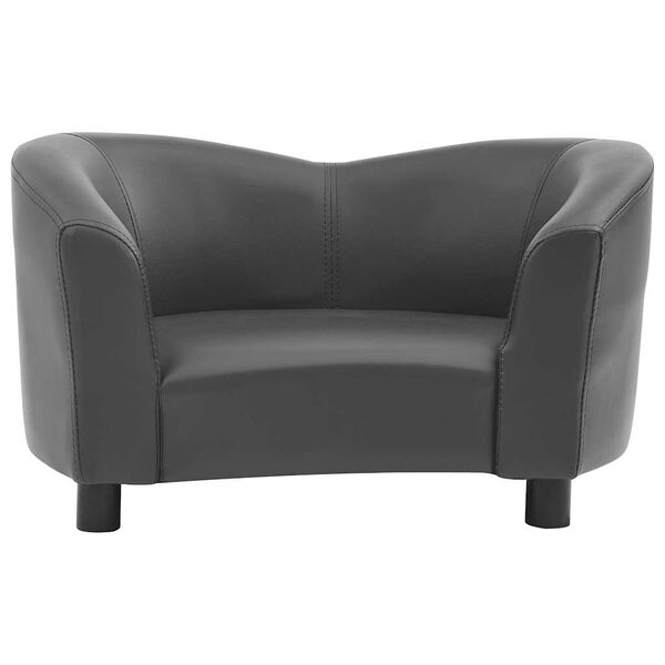 vidaXL Canap&eacute; pour chien Gris 67x41x39 cm Similicuir