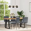 vidaXL Chaises &agrave; manger lot de 4 Gris fonc&eacute; Velours