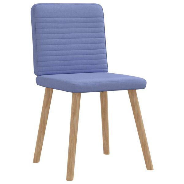 vidaXL Chaises &agrave; manger lot de 6 bleu jean tissu