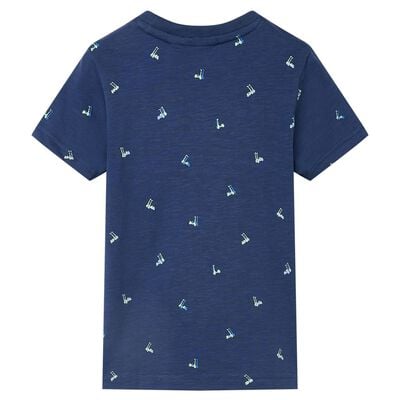 T-shirt pour enfants bleu foncé 92