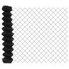 vidaXL Cl&ocirc;ture en treillis m&eacute;tallique 10 x 1 m Acier Gris