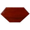 vidaXL Meuble TV d'angle Marron classique Bois d'acajou massif