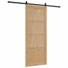 vidaXL Porte coulissante Marron 86 x 211 cm Pin massif