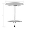 vidaXL Table de jardin Argent&eacute; 60x70 cm Aluminium