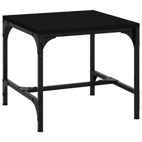 vidaXL Table basse Noir 50x50x35 cm Bois d'ing&eacute;nierie