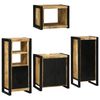 vidaXL Ensemble de mobilier de salle de bain avec étagère 4 pcs