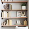 vidaXL &Eacute;tag&egrave;re murale marron clair 80x30x2 cm bois ch&ecirc;ne massif trait&eacute;