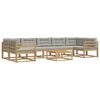 vidaXL Ensemble de canap&eacute;s d'ext&eacute;rieur 6 pc Blanc et gris clair