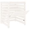 vidaXL Composteur Blanc 63,5x63,5x77,5 cm Bois massif de pin