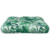 vidaXL Coussin de palette feuilles 50x50x12 cm tissu