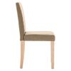 vidaXL Chaises &agrave; manger lot de 4 taupe tissu