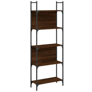 vidaXL Biblioth&egrave;que &agrave; 5 niveaux ch&ecirc;ne marron 60,5x24x166,5 cm