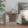 vidaXL Tables de chevet 2 pcs Sonoma gris 40x39x40 cm